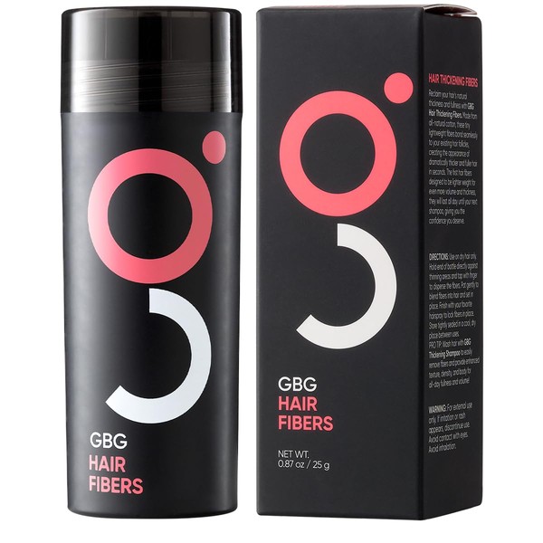 GBG Womens Hair Fibers for Thinning Hair - Cruelty Free - Hair Powder for Fine Hair - Instantly Thick in 30 Seconds, Hair Touch Up, Hair Thickener for Women & Men (Dark Blonde) 25g