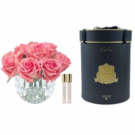 Cote Noire-Luxury Round 13 Rose Bud Bouquet Peach