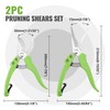 WORKPRO 2-Piece Pruning Shears Set 8" Bypass Garden Shears &