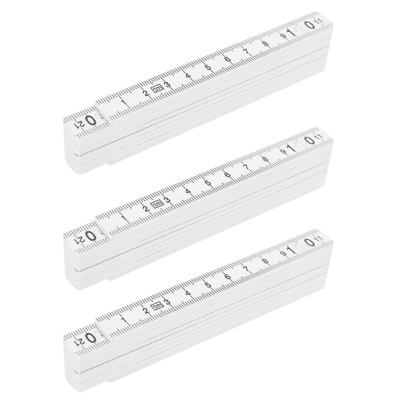 3Pcs Folding Ruler DIY Multi Angle Ruler Linear Measurement for