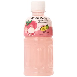 Mogu Juice with Nata De Coco, Lychee, 10.82-Ounce (Pack of 24)