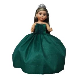 Muñeca Quinceañera Xv 15 Lacio Verde Botella Li