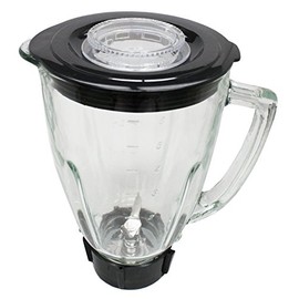 Ronnel Collection 6 Piece Round Blender Glass Jar Replacement Kit for Oster Blender, 1.3 Liter - 5.6 Cup