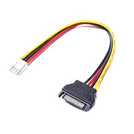2Pcs 15pin SATA Male to 4pin Floppy FDD Female Power Converter Adapter Cable