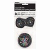 Unique New Year Confetti Cupcake Kit, 2", Black