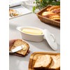 3PCS Large Butter Dish with Lid, Porcelain Butter Keeper with
