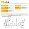 STARELO 5pcs 12mm Latching Push Button Switch Silver Shell with