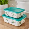 Cooksmart Hummingbirds Bamboo Mix Set of 2 Storage Boxes |
