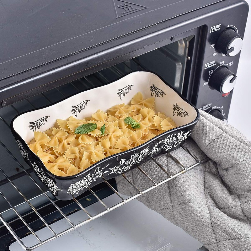 Wisenvoy Baking Dish Casserole Dish Ceramic Lasagna Pan 2-Pcs Bakeware