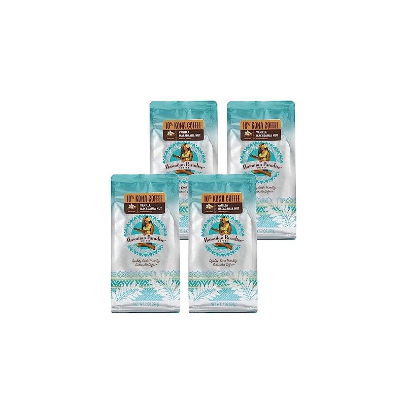 Hawaiian Paradise Cohee 10% Kona Vanilla Macadamia 6.8 oz x