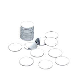 DARENYI 20Pcs Round Glass Mirror Tiles, 1.18 inch Small Circle Mirror Sheet Self Adhesive Mirror Mosaic Tiles, Decorative Mirror Stickers for Walls, Mosaics, DIY Craft, Jewelry Making, Home Decor