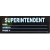 BuildingSigns.com NYC hpd Superintendent Notice sign(Black, Post janitor name/address-R
