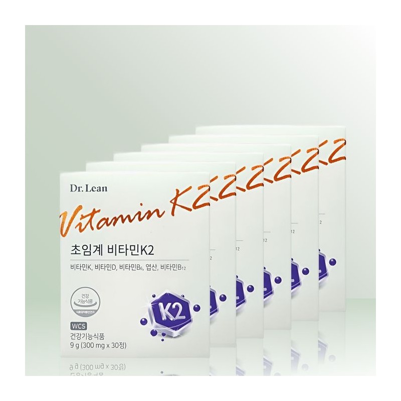 Dr.Lin Supercritical Vitamin K2 300mg x 30 tablets x 6