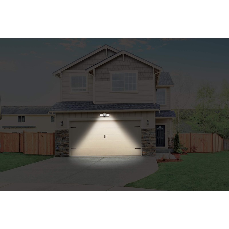 LIGHT IT! by Fulcrum, 35001-101 LED Security Light, Silver, Single