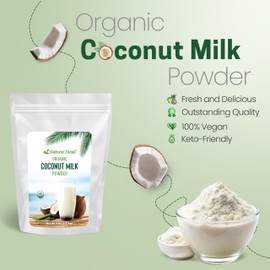 Z Natural Foods Organic Coconut Milk Powder - All-Natural Vegan Dairy-Free Alternative with MCTs - Unsweetened Coconut Creamer for Coffee & Smoothies - Gluten-Free, Non-GMO, 5 lbs