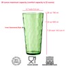 KOXIN-KARLU Mixed Drinkware 26-ounce Plastic Tumbler Acrylic Water Glasses, set