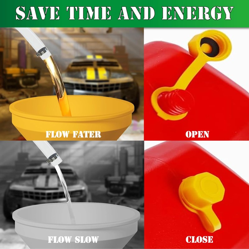 MEAJOO 4PCS Gas Can Vent Caps, Gas Can Cap,Rear Vent