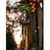 Coconut/Palm Tree Windchime – Large Rustic Tropical Bamboo & Wood