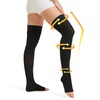 NURCOM 15-20 mmHg Medical Compression Stockings with Dot Silicone Band,