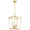 ANJIADENGSHI ​​Vintage Lantern Pendant Light 4 Light Lantern Chandelier Farmhouse