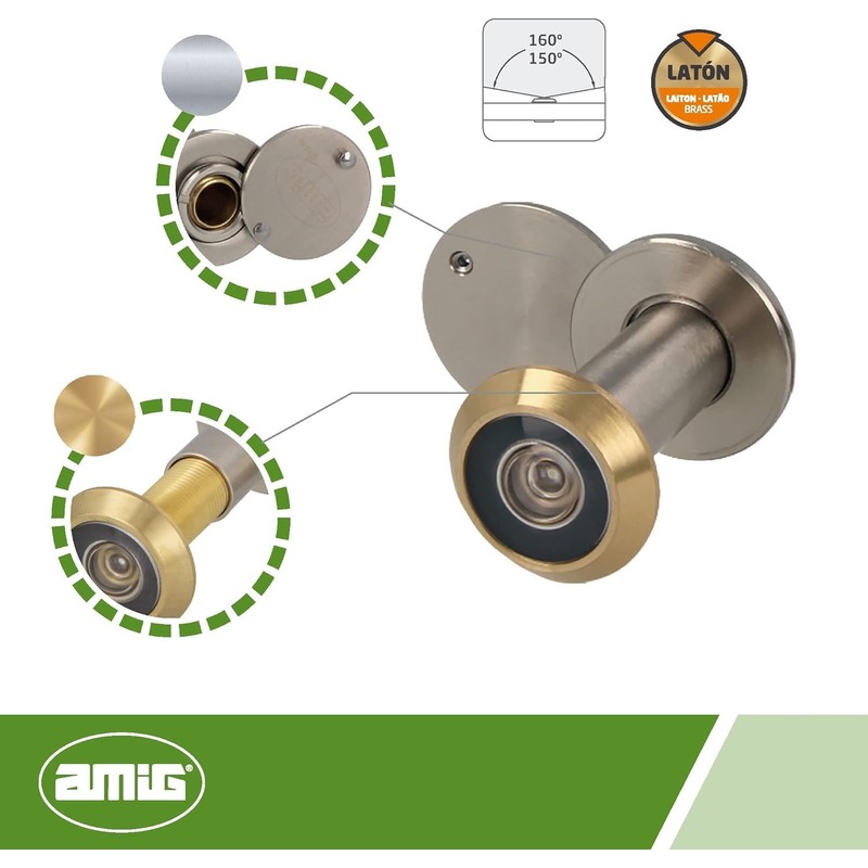 Amig - Mod. 3 Door Viewer with Super Wide Angle