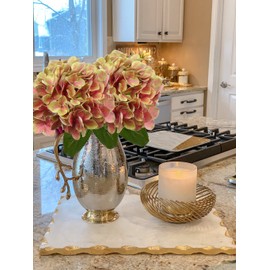 DILATATA Fake Hydrangeas Real Touch Hydrangea Flowers 26" Large Artificial Hydrangea Flowers Silk Hydrangea for Wedding Bouquet, Home, Party