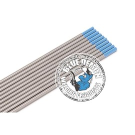 Blue Demon True Flex TIG Welding Tungsten Electrodes, Bendable, LT Blue, 3/32 in x 7 in x 10 pc Pack TETF-332-10T