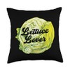 Lettuce Lover Lettuce Throw Pillow