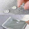 50 Pack Twist Pins with Clear Heads, Bedskirt Pins for
