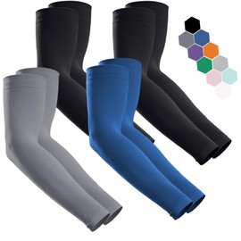 GOUNOD Sun Protection Cooling Compression Arm Sleeves For Men - Basketball Outdoors Sports Workouts volleyball arm sleeves