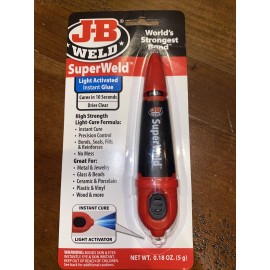 J-B Weld New! J-B Weld 33301 SuperWeld Light Activated Instant Glue .18 OZ