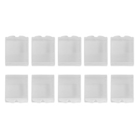 Taidda Battery Holder Case, Battery Holder Case Sturdy Pliable 10Pcs Clear Plastic Dampproof Battery Holder Storage Box Case Container for Digital Camera
