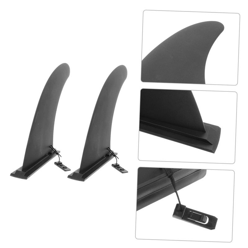 BESPORTBLE 2pcs Surfboard Fin Single Tab Fin Longboard Center Fin
