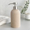 Lunestella Elegant Boho Beige Hand Soap Dispenser with Stainless Steel