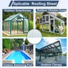 Clear Polycarbonate Roofing Sheet, Splicable Corrugated Plastic UV Resistant Greenhouse