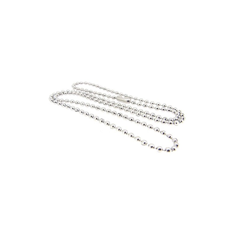 Ball Chain, Stainless Steel, 0.08 inch (2.0 mm), 19.7