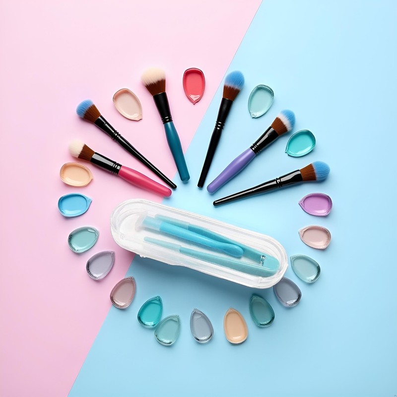 DPWOUM Blue Contact Lens Applicator, Remover & Tweezer, Soft Tip,