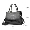 Queen-b Leather Bag, 2-Way Croco Embossed Stylish, Elegant, Women's Tote