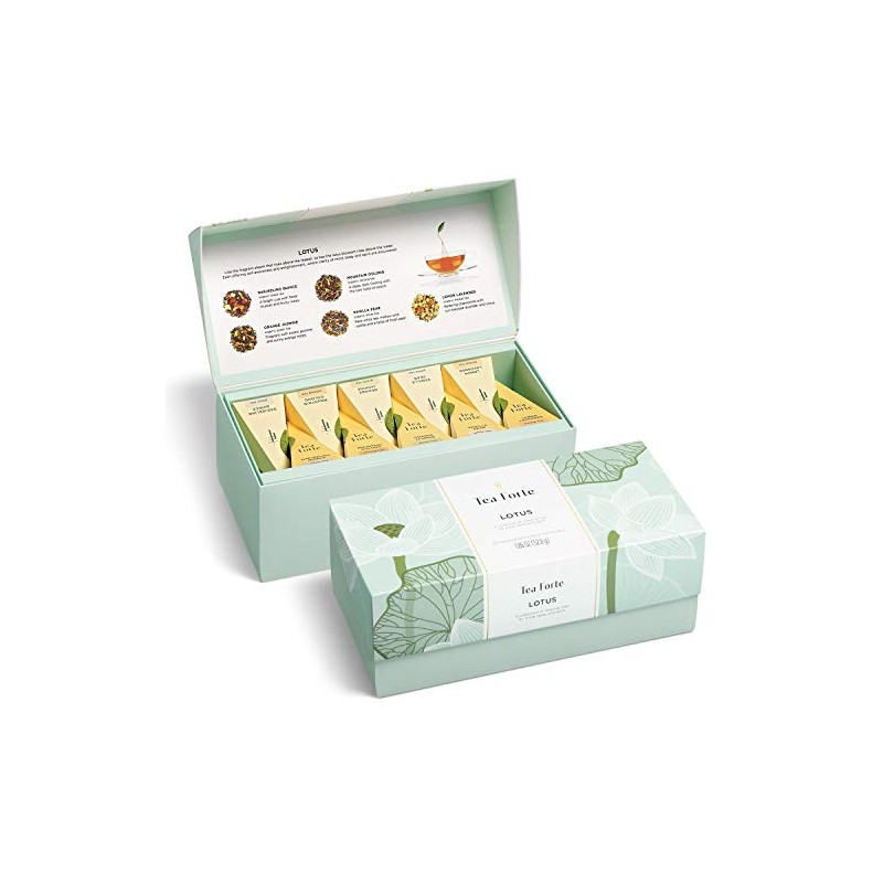 Tea Forte Caja de presentación de té de muestra, surtido