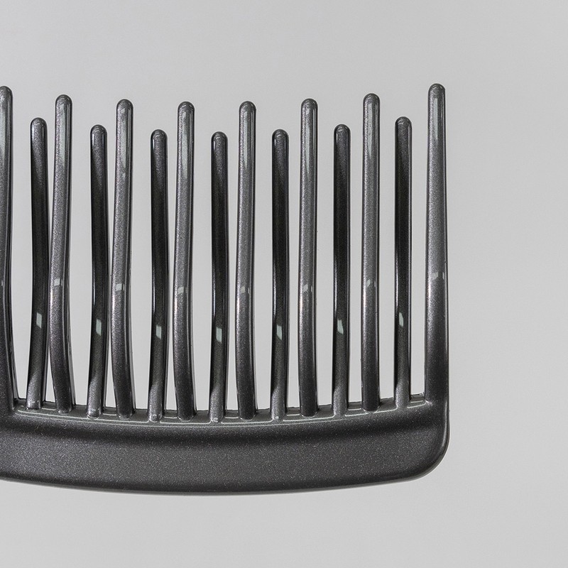 Weshin Rubber Grip Double Curve Brush for Wavy Hair, Pink,