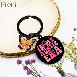 In My Auntie Era Keychain For Women Aunt Gifts For Aunts From Niece Nephew Aunt Birthday Gifts For Women Mothers Day Valentines Best Auntie Gift Cute Butterfly Keychain For Aunties Great Aunts Gift