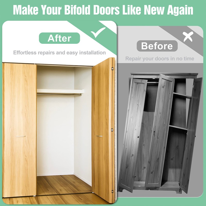 Bifold Door Hardware Repair Kit - 1 Pack Bi-fold Closet