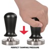 Coffee Tamper Aluminum Alloy Calibrated Tamper with Stainless Steel Base