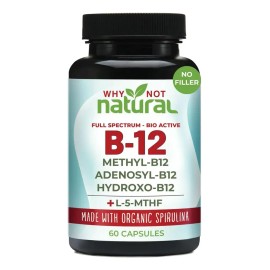 Vitamina B12 Adenosilcobalamina 5000mcg 60 Cápsulas Veganas Sin Sabor