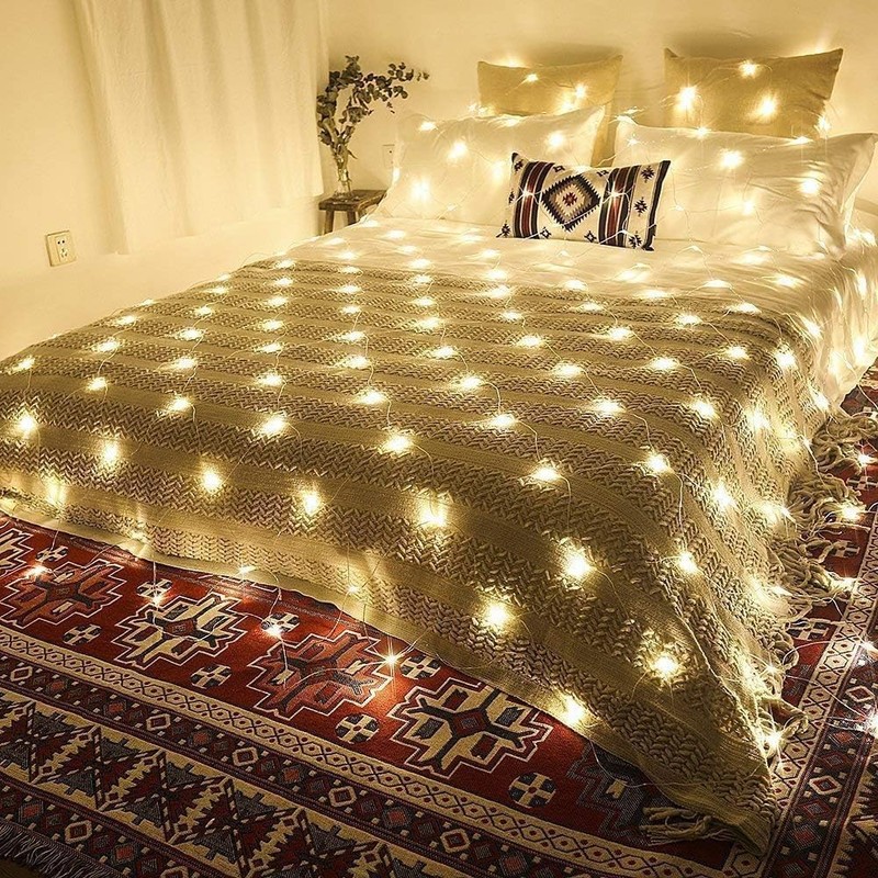 Gresonic Net Fairy Lights Warm White 320LED 2.5x1.8m /8.2x5.9ft 8