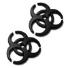 PTDecals 2 x 3D Black Metal Biochemical Marker Emblem Car