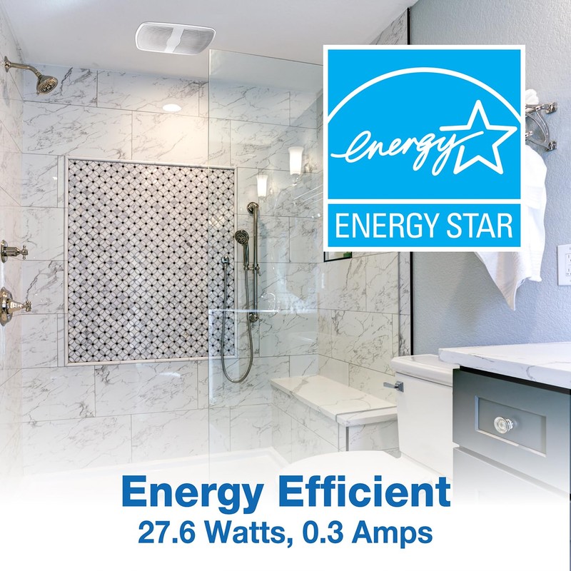 Air King AK80 Energy Star Quiet Series Bath Fan, 80-CFM