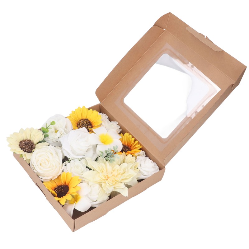 Artificial Flowers Combo Box Set Fake Flowers for DIY Wedding