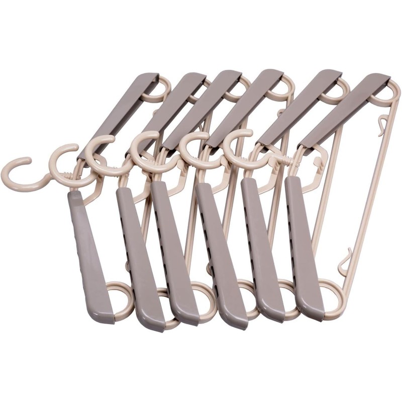 BonDream 6-Pack Heavy Duty Plastic Extra-Wide Arm 15"-23" Suits Clothes