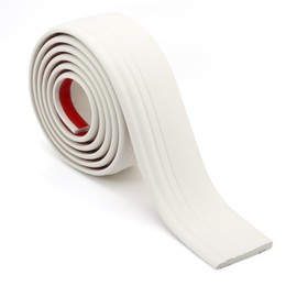 Hardened Peel and Stick Baseboard Trim, Flexible Strip and Caulk for Floor, Chair Rail, Wall Base (16.4 ft x 3.9 inch)